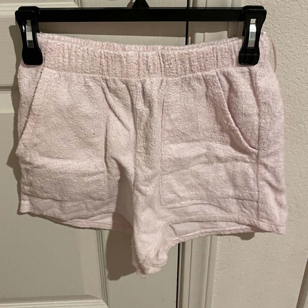 Princess Polly: Pink Fuzzy Sweatshorts